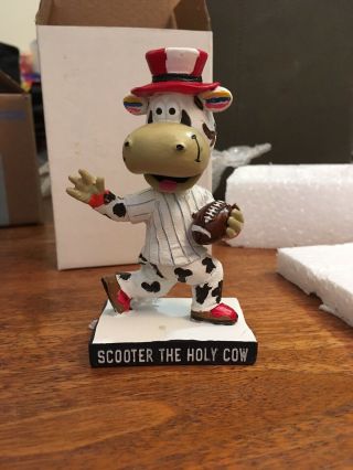Scooter The Holy Cow Football Mini Bobble Head Staten Island Yankees