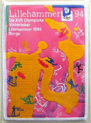 1994 Winter Olympics Xvii Lillehammer Norway Olympic Games Patch Willabee & Ward