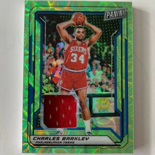 2019 The Nationals Vip Charles Barkley Green Scope Prizm Patch /25