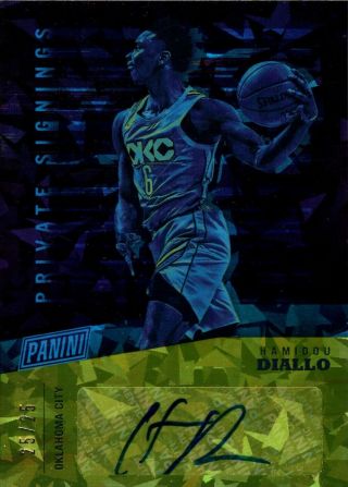 Hamidou Diallo 2019 Panini National Vip Private Signings Cracked Ice Auto 25/25