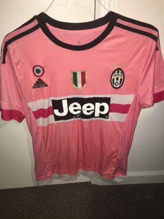 Paulo Dybala Juventus Pink Jersey Adidas Climacool Size Small