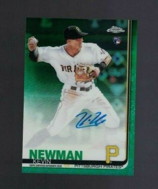 2019 Topps Chrome Kevin Newman " Green Refractor " Auto Rc Rookie 83/99