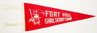 Vintage Girl Scout Camp Felt Pennant Circa 1960 