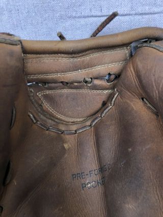 Vintage Johnny Walker C - 111 Pro Model Leather Catchers Glove Made In Japan 3