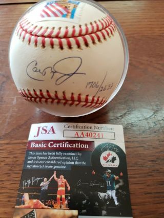 Orioles Hall Of Famer Cal Ripken,  Jr.  Signed Baseball With 2632 - Jsa Authentic