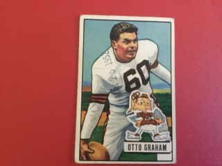 1951 Bowman Football No.  2 Otto Graham