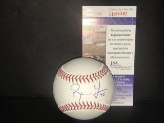 Reynaldo Lopez Chicago White Sox Jsa Sig Debut Autographed Signed Baseball