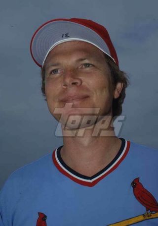 1982 Topps Baseball Card Final Color Negative Bob Forsch Cardinals