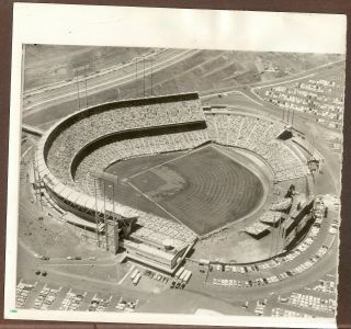 1961 Press Photo Aerial View Of Candlestick Park Home Of The Sf Giants