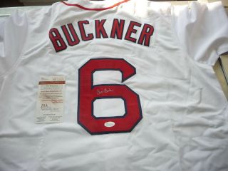 Bill Buckner Autograph/auto Jersey Boston Red Sox Jsa Authentic