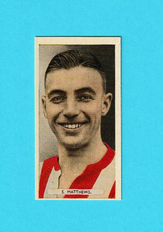 1934 Ardath Cigarettes Famous Footballers Stanley Matthews 39 (kcr)