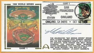 Matt Williams 89 World Series Signed Gateway Stamp Envelope Oakland Ws Postmark