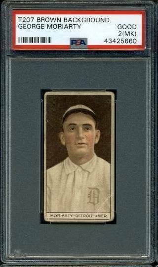 T207 Cycle Brown Background George Moriarty.  Psa 2 (mk)