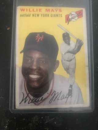 1954 Topps Willie Mays 90 Baseball Card