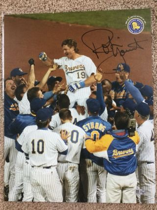 Signed Robin Yount Limited Edition Print (ssh Sth) Milwaukee Brewers Mlb Hof