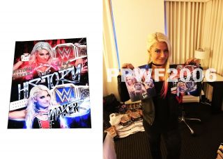 Wwe Alexa Bliss Hand Signed 8x10 Autographed Photo With Pic Proof And 1