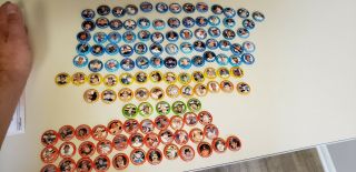 1984 Fun Foods Baseball Buttons Pins 123 Total