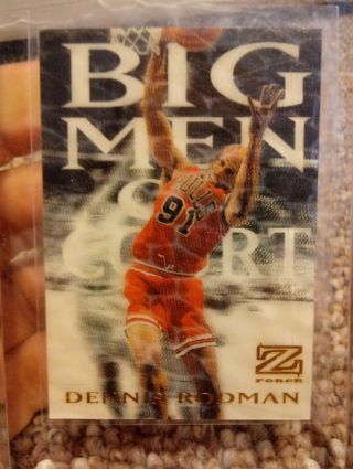 1997/98 Skybox Z - Force 14 Big Men On Court Dennis Rodman