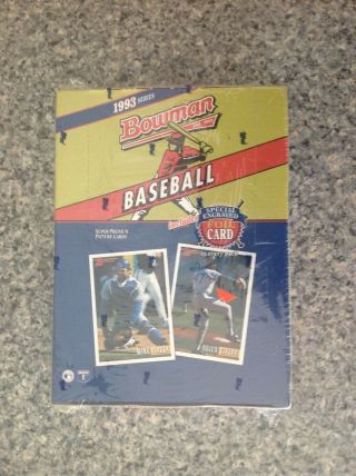 1 - 1993 Bowman Baseball Card Box Jeter Rookie -