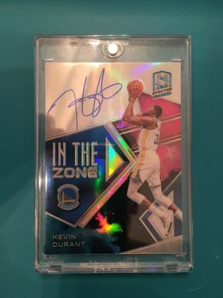 2018 - 19 Spectra Kevin Durant Autograph Prizm 1of 1
