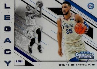 2018 Panini " Contenders Draft Pick Ben Simmons Legacy " 3 Basketball Card