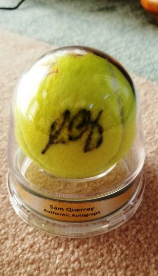 Ace Certified Authentic Signed Auto Tennis Ball Sam Querry