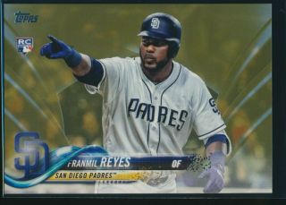 2018 Topps Update Gold Parallel Us242 Franmil Reyes Rc Padres 0840/2018