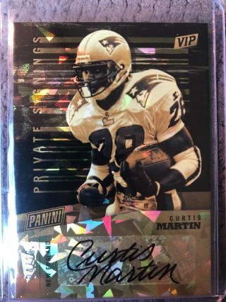 2019 Panini National Gold Vip Pack Curtis Martin Private Signings Auto 4/10 Ssp