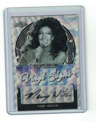 Mary Wilson 2019 Leaf Pop Century Prismatic Wave Auto Vinyl Signs The Supremes
