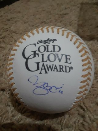 St Louis Cardinals Yadier Molina Signed Autographed Gold Glove Baseball