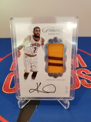 2016 - 17 Flawless Kyrie Irving Game Worn Patch Auto Cavs