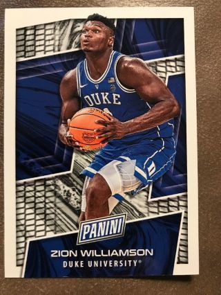 2019 Panini The Nationals Zion Williamson Rookie Duke/pelicans? - Very Rare