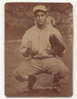 1931 W517 Mickey Cochrane No.  37 Baseball Card Trimmed