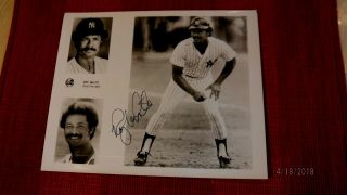 Roy White Signed Yankees 8x10 (b&w) Baseball Photo - Guaranteed Authentic