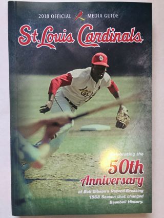 2018 St Louis Cardinals Baseball Official Media Guide Book