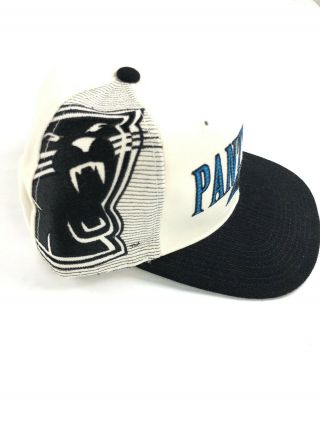 Vintage 90 ' s Carolina Panthers Sports Specialties Laser Dome NFL Snapback Hat 2
