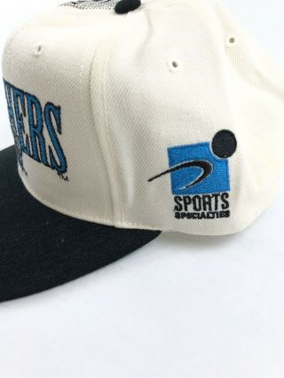 Vintage 90 ' s Carolina Panthers Sports Specialties Laser Dome NFL Snapback Hat 4