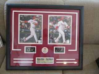 Chase Utley & Ryan Howard 2008 World Series Framed Signed Limited Edition Must S
