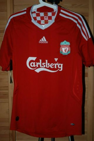 Liverpool 2008 2010 Home Football Shirt Soccer Jersey Adidas Size S