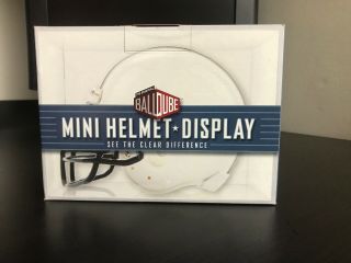 Ballqube Mini Football Helmet Display Case No Scratches
