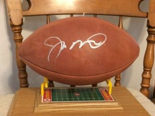Joe Montana Autographed Wilson Nfl Football With Display Stand