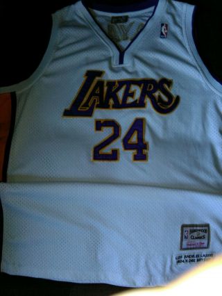 100 Authentic Kobe Bryant Mitchell Ness 08 09 Lakers Nba Jersey Size Xxl Mens