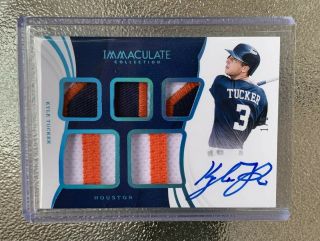 2019 Immaculate Patch/auto Rpa Kyle Tucker Rc D 1/5 Houston Astros 1/1 Wow