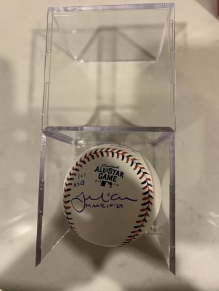 James Mccann Signed 2019 All Star Game Baseball White Sox Ball With Case