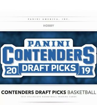 2019 - 20 Panini Contenders Draft Picks Basketball Hobby Box Zion Auto? Rc?
