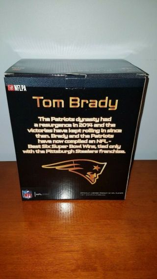 Tom Brady 6x Bowl Ring Patriots Bobblehead - In Hand - Look 7