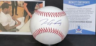 Tim Anderson Chicago White Sox Autographed Signed Baseball Beckett Witness