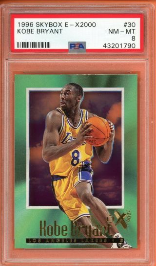 1996 Skybox E - X2000 30 Kobe Bryant Psa 8 Rookie Lakers Rc