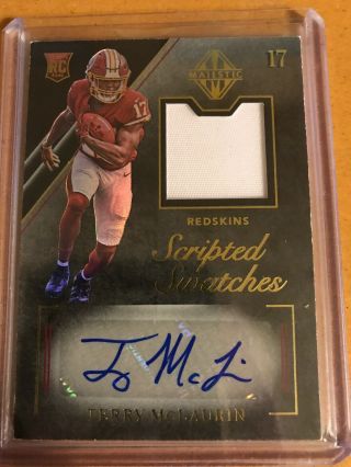 2019 Majestic Rpa Rookie Patch Auto Terry Mclaurin,  Rc Redskins,  Ohio State 1/49