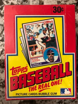 1983 Topps Baseball Wax Packs And Box